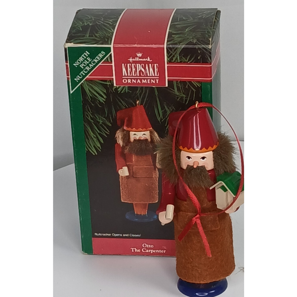 Vintage Hallmark Keepsake Christmas Ornament Otto The Carpenter 1992 Nutcracker